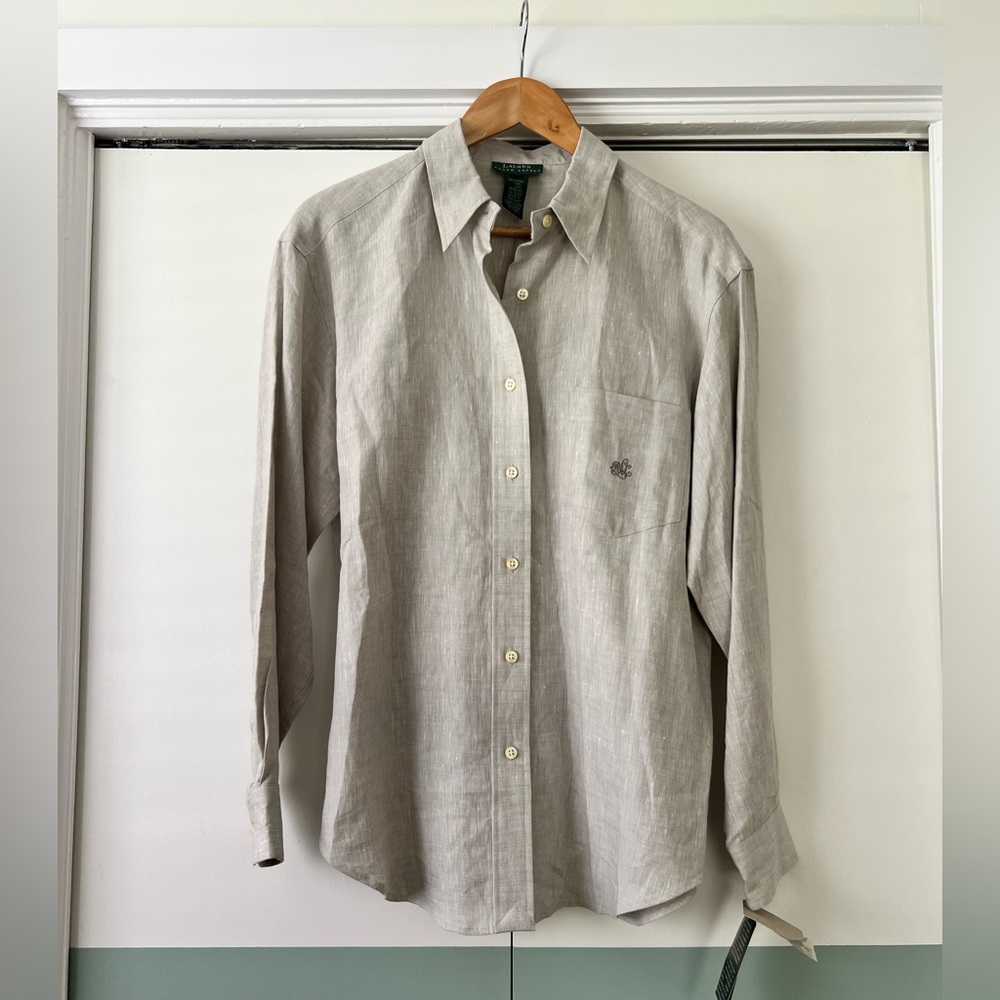 100% Linen Ralph Lauren Button Down